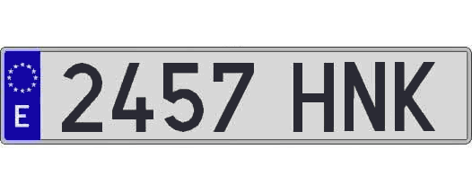 2457HNK matricula larga