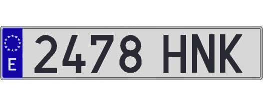 2478HNK matricula larga