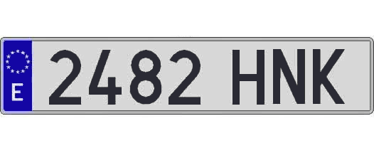 2482HNK matricula larga