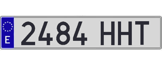 2484HHT matricula larga