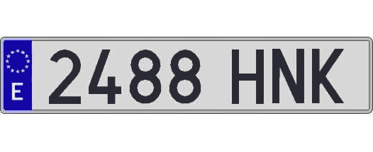 2488HNK matricula larga