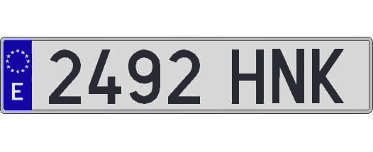 2492HNK matricula larga