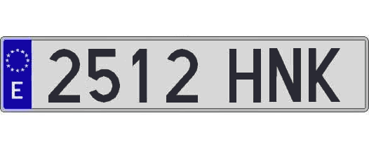 2512HNK matricula larga