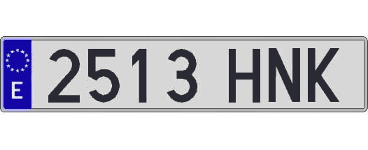 2513HNK matricula larga