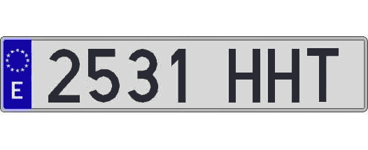 2531HHT matricula larga