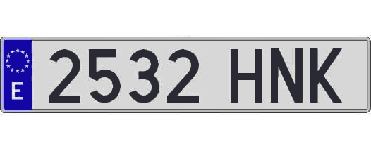 2532HNK matricula larga