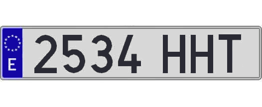 2534HHT matricula larga