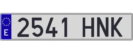 2541HNK matricula larga