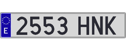 2553HNK matricula larga