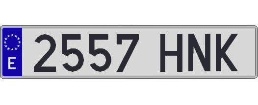 2557HNK matricula larga