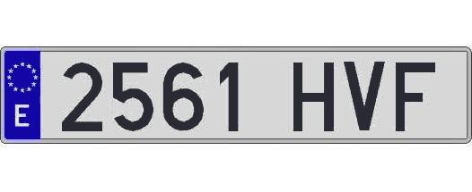 2561HVF matricula larga