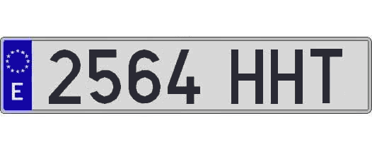 2564HHT matricula larga