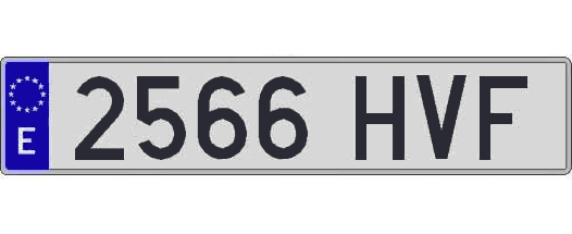 2566HVF matricula larga
