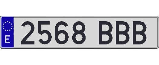 2568BBB matricula larga