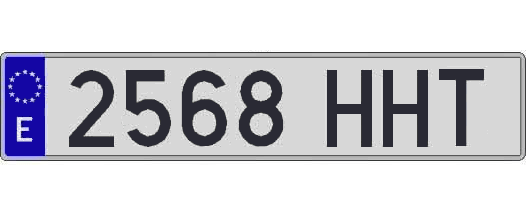 2568HHT matricula larga