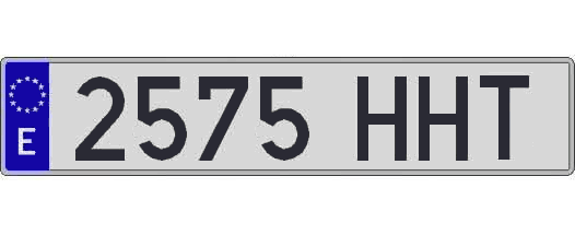 2575HHT matricula larga