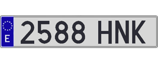 2588HNK matricula larga