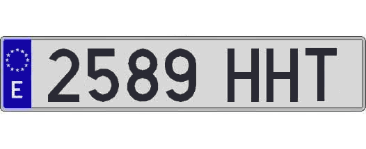 2589HHT matricula larga