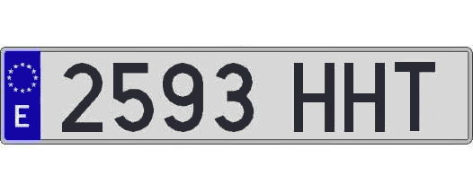2593HHT matricula larga