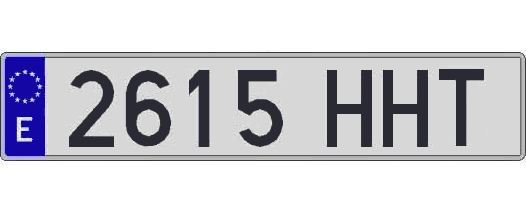 2615HHT matricula larga