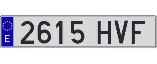 2615HVF matricula larga