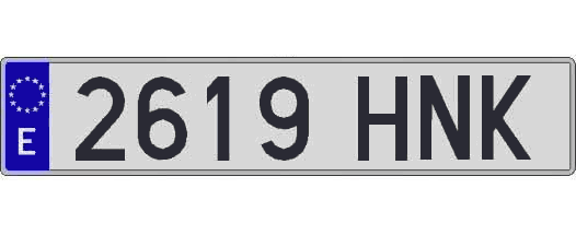 2619HNK matricula larga
