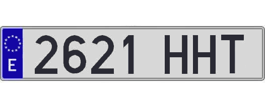 2621HHT matricula larga