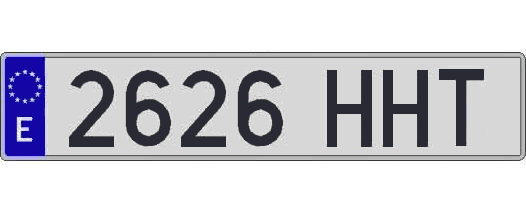 2626HHT matricula larga