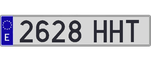 2628HHT matricula larga