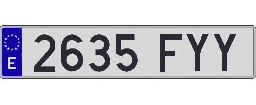 2635FYY matricula larga