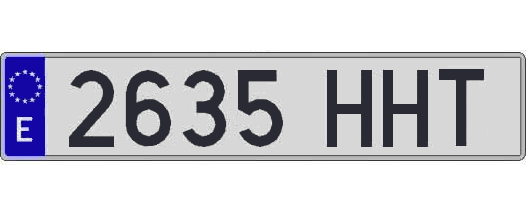 2635HHT matricula larga