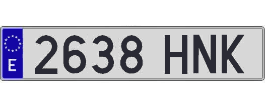 2638HNK matricula larga