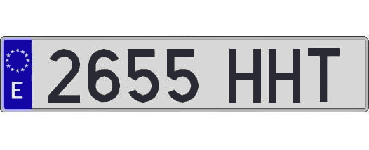 2655HHT matricula larga