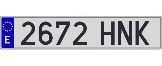 2672HNK matricula larga