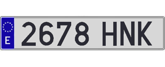 2678HNK matricula larga
