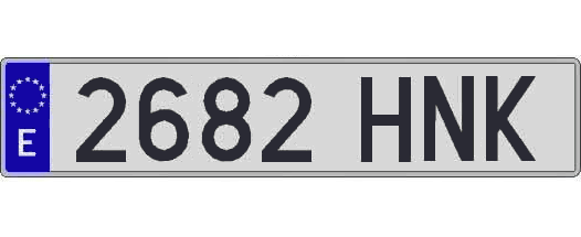 2682HNK matricula larga