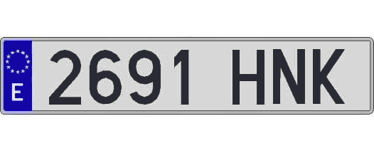 2691HNK matricula larga
