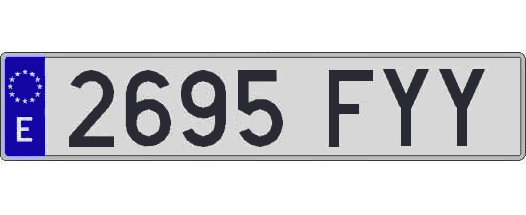 2695FYY matricula larga
