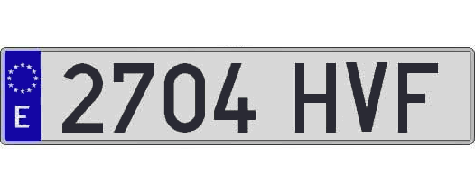 2704HVF matricula larga