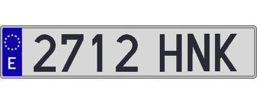 2712HNK matricula larga