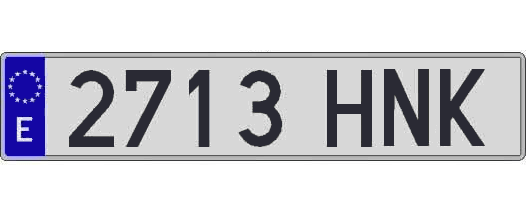 2713HNK matricula larga