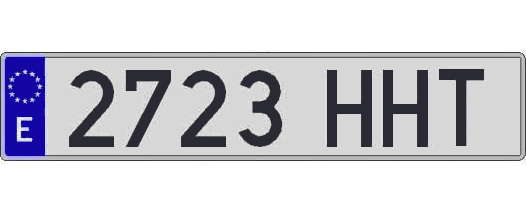 2723HHT matricula larga
