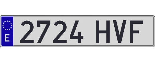 2724HVF matricula larga
