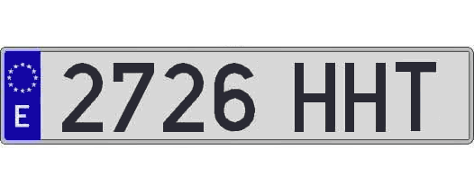 2726HHT matricula larga