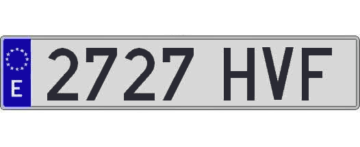 2727HVF matricula larga