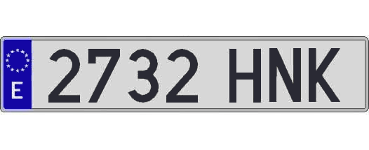 2732HNK matricula larga