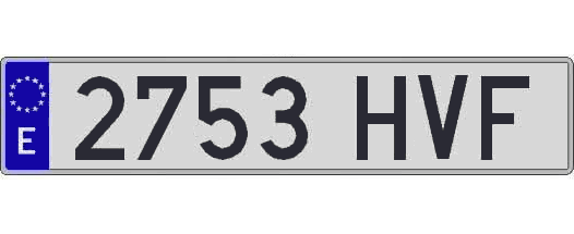 2753HVF matricula larga