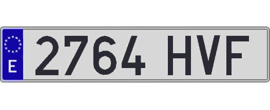 2764HVF matricula larga