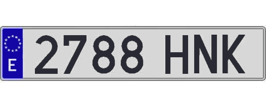2788HNK matricula larga