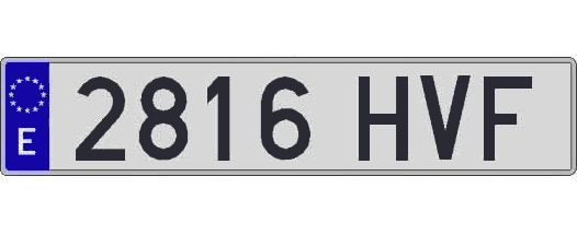2816HVF matricula larga